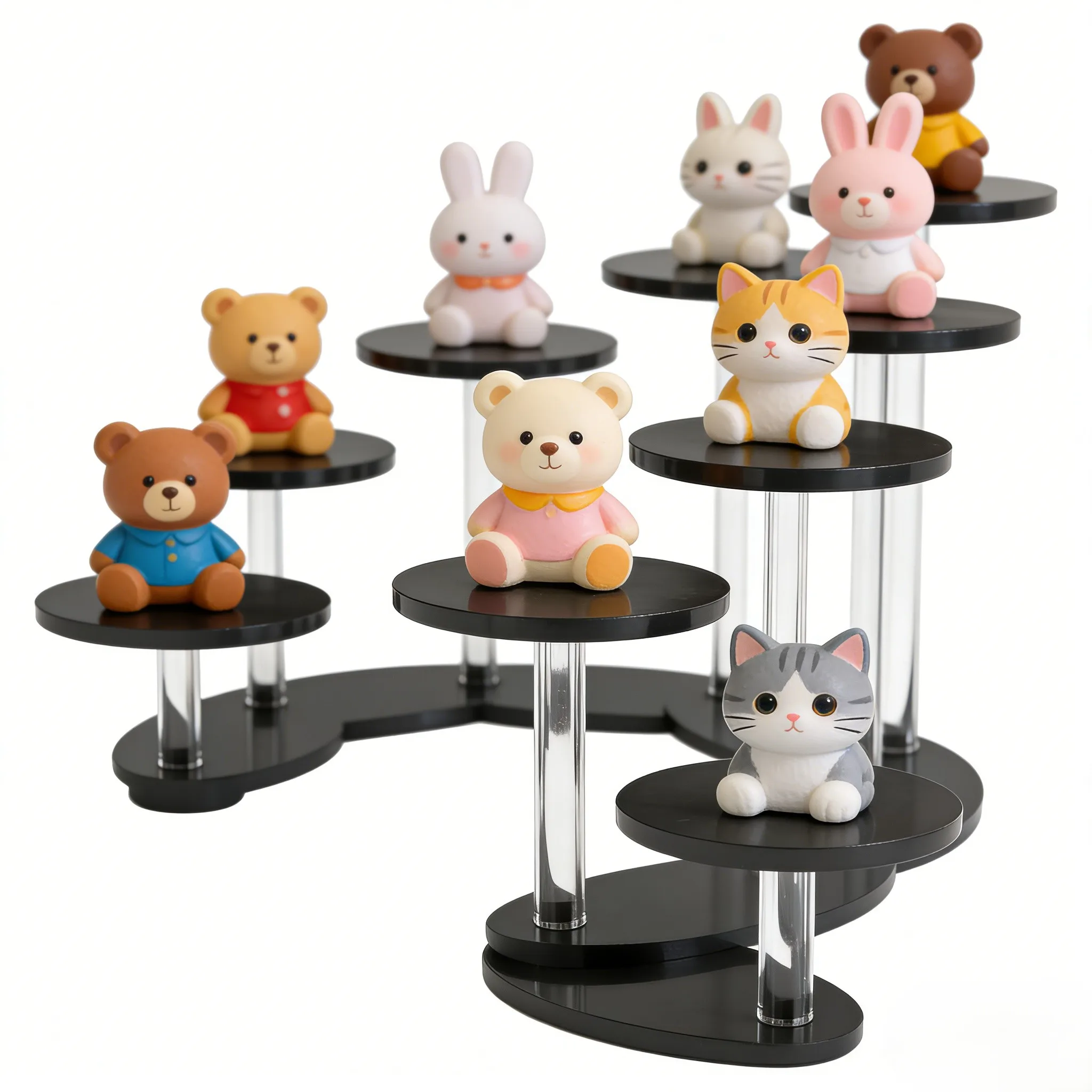 Organizer for acrylic Display Stand for acrylic Construction Multi-layer Design Multi Layer Display Stand Display