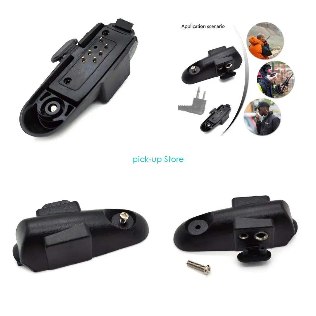 

Q5WA Talkies Accessories 7pin to 2pin Earphone Adapter Replacement Converter for 9700 Two Way Radio Repair Part