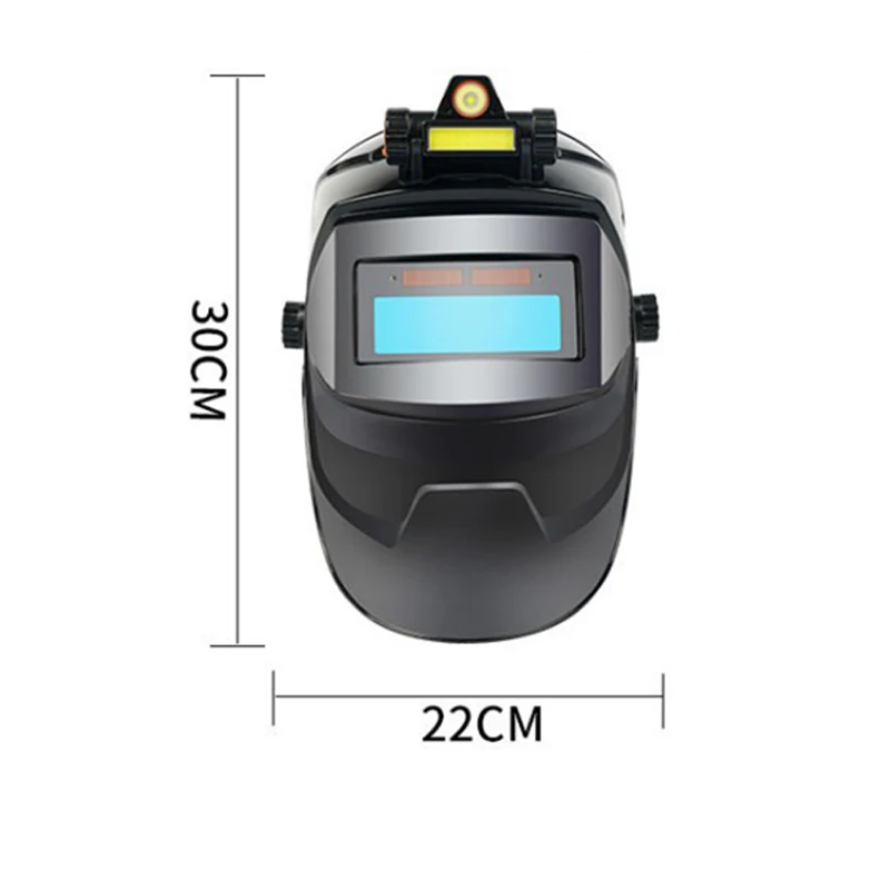 Casque de soudage solaire à gradation automatique, masque de soudage, degré de haute température, assombrissement automatique, grande vue, document True, 130 ℃