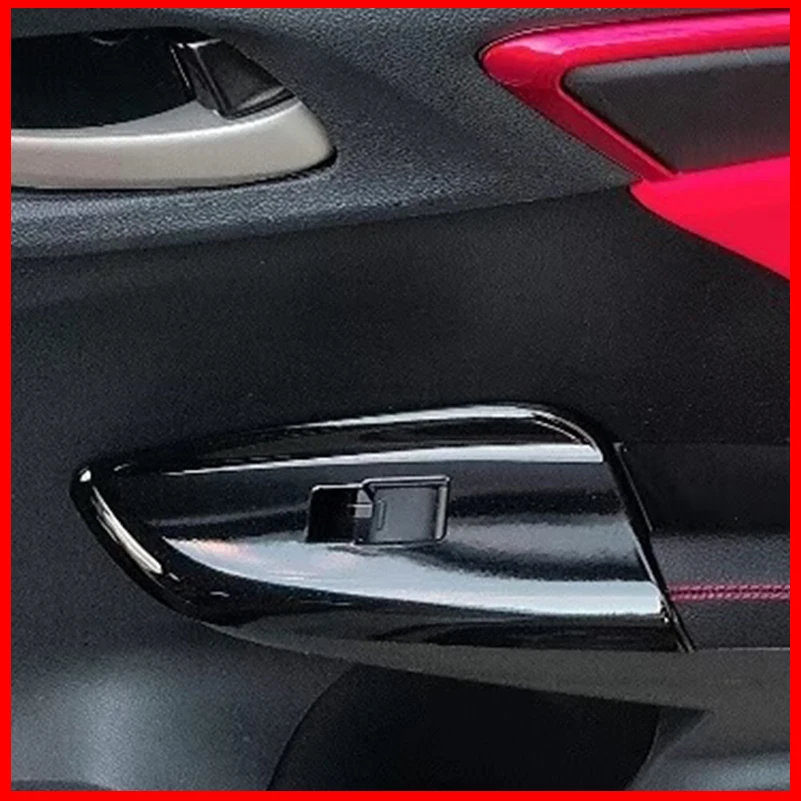 

Car Styling For Honda Fit 2015-2017 Door Window Lift Control Button Switch Panel Cover Trim Decoration Auto Parts Accessories