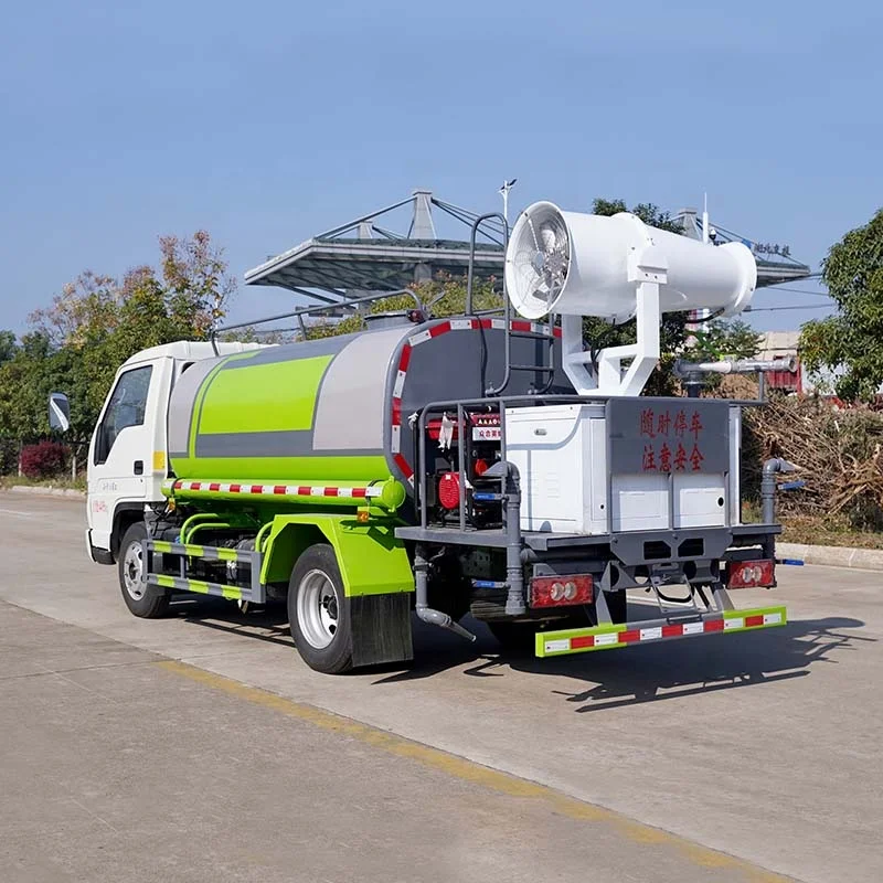 Foton 3000 Liters Mini Water Tank Truck Water Bowser Sprinkler Truck with Fog Cannon Mini Mosquito Fog Truck