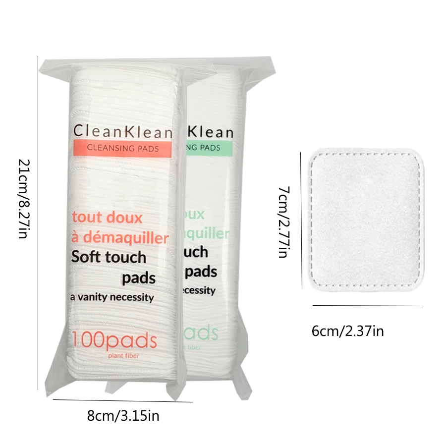 200/400Pcs 일회용 라운드 메이크업 패드, 두꺼운 메이크업 리무버 패드, 다목적 스킨 케어, 데일리 스킨 케어, 스킨 클리닝, 메이크업 리무버 7*6cm 100 개/갑