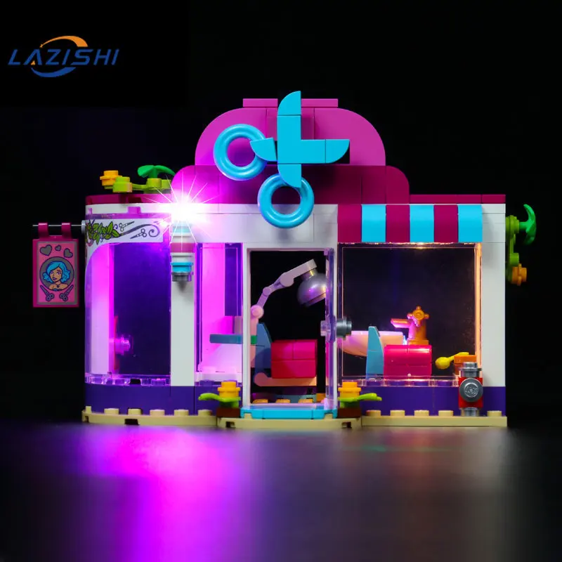 Lazishi LED Light For 41391 Heart Lake Hair Salon Lighting DIY Toys (Not ​Include the Model)