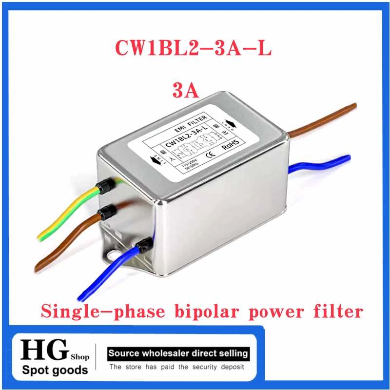 Filtro di alimentazione bipolare monofase CW1BL2-3A6A10A-L Audio AC linea anti-interferenza 220V CW1BL2-3A-L CW1BL2-10A-L