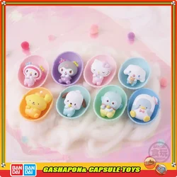 BANDAI Sanrio Action Figures Model Melody Kuromi Pochacco EX CASHAPON Official Genuine Baby in The Cradle