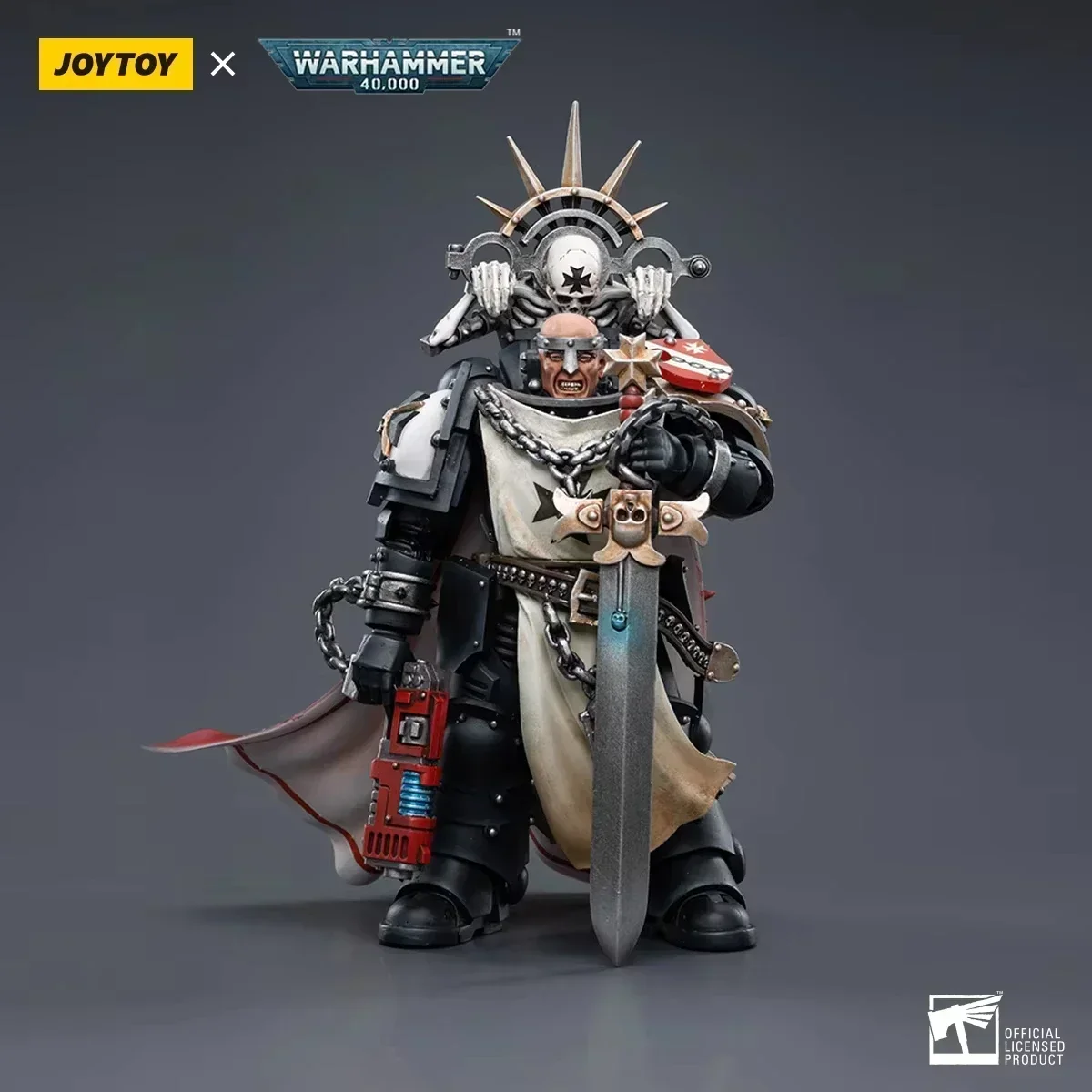 JOYTOY Anime Figurine Warhammer 40K 1/18 Gk Model Black Templar Primaris Sword Brethren Marshal Action Figure Collectible Toys