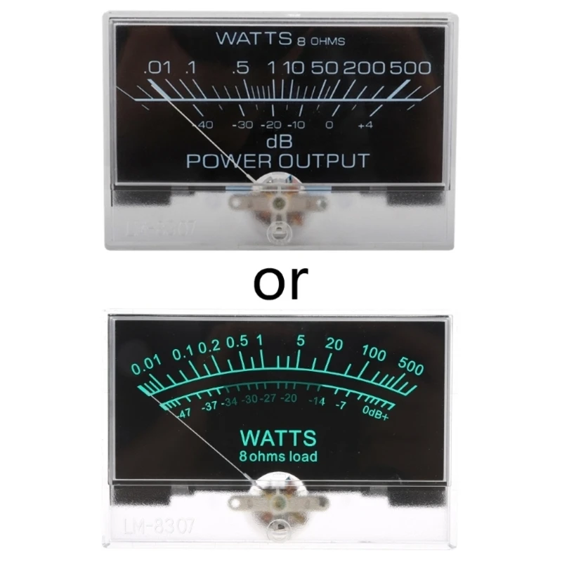 Digital Power-Meter Panel VU Meter 6-12V Bulb Warm Back Light Recording Audios Level Meter for Speaker Amplifier