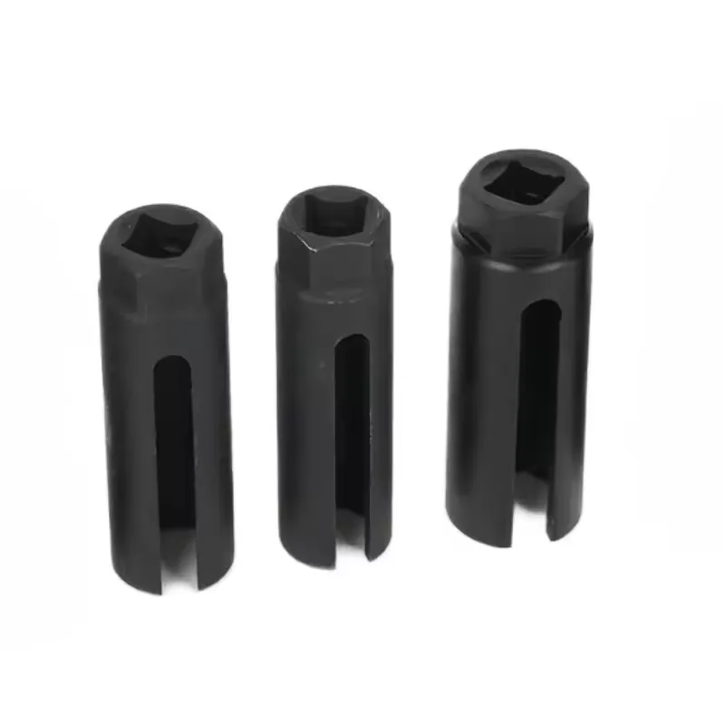 Narrow Offset Mouth Oxygen Sensor Socket European Style 22mm/21MM Sensing Drive Socket Wrench Car Tools Black Car Parts