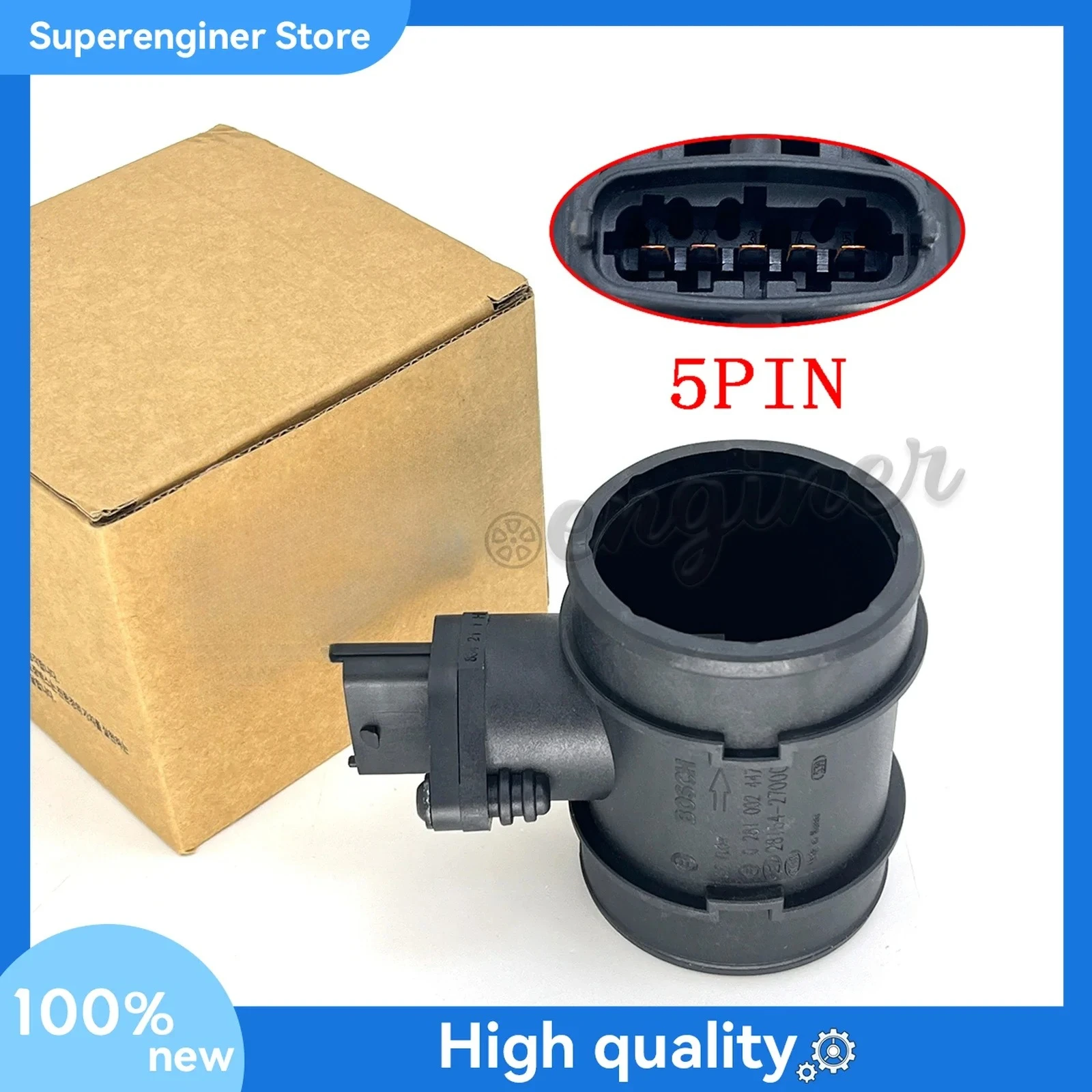 

28164-27000 MAF Mass Air Flow Sensor For 2000-2007 Hyundai Elantra SANTA Fe KIA CARENS RONDO 2.0L 0281002447 2816427000