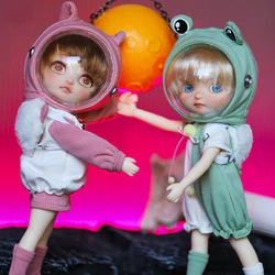 New MIJIA Monst Savage Baby Rubber Doll Girl Blue Eyes Cute Toy Whole Body Joint Active Height Children Birthday Gift Surprise