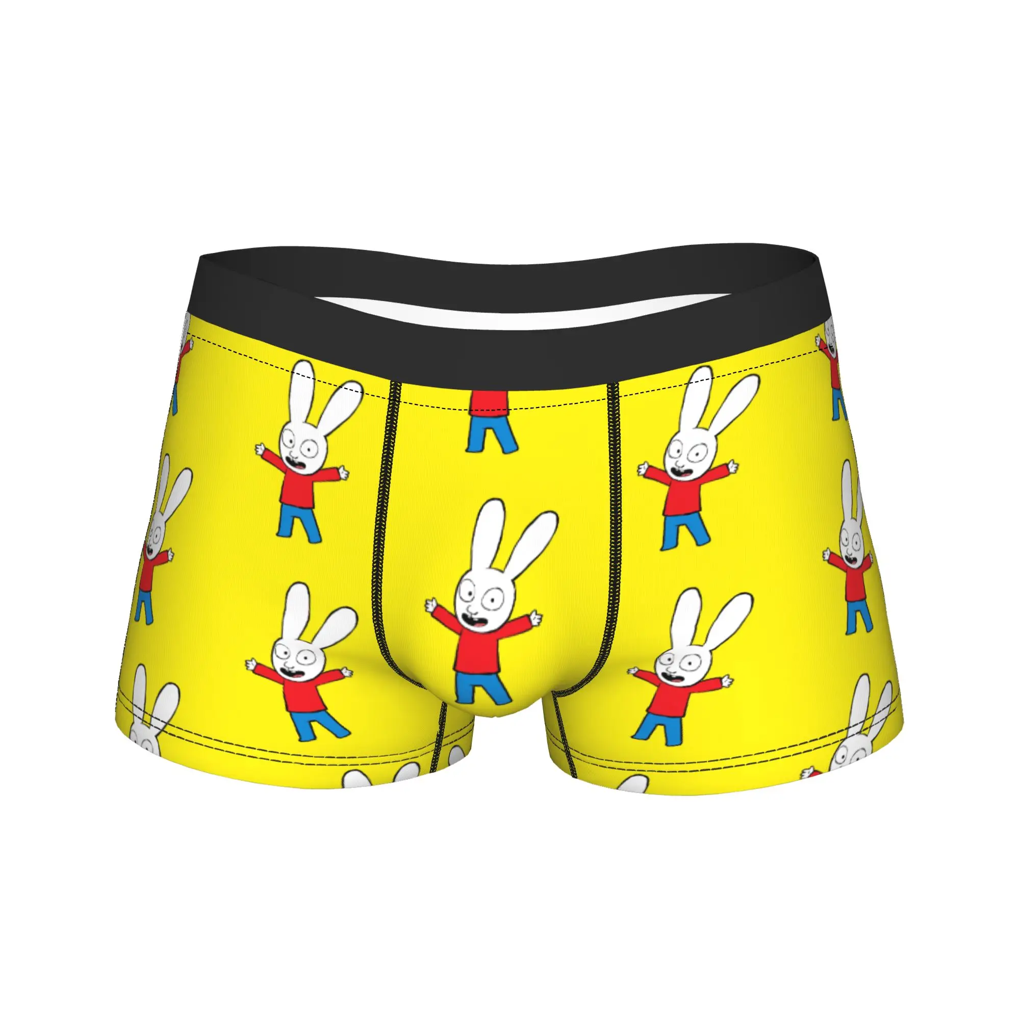 Funny Boxer Simons Rabbit Shorts Panties Briefs Men Underwear French Cartoon Breathable Underpants for Male S-XXL