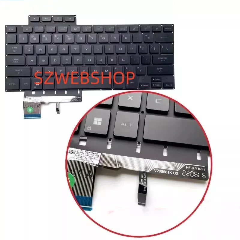 New Laptop US Backlit keyboard For ASUS ROG 16 Zephyrus M16 GU604 GU604VI GU604VY 2023