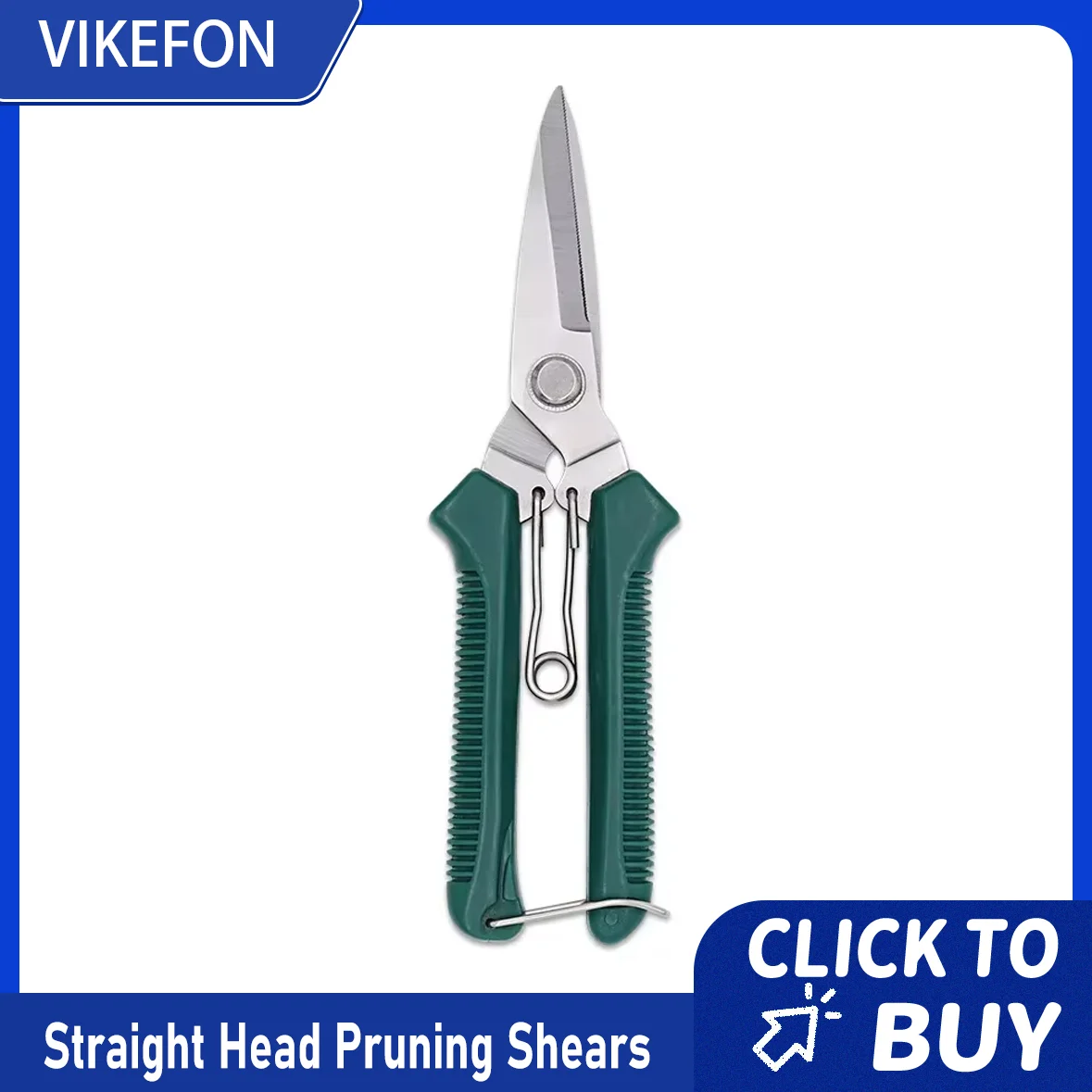 

190mm Straight Head Pruning Shears Non-slip HandleStainless Steel Outils Manuels Household Bonsai Garden Scissors Pruing Shear