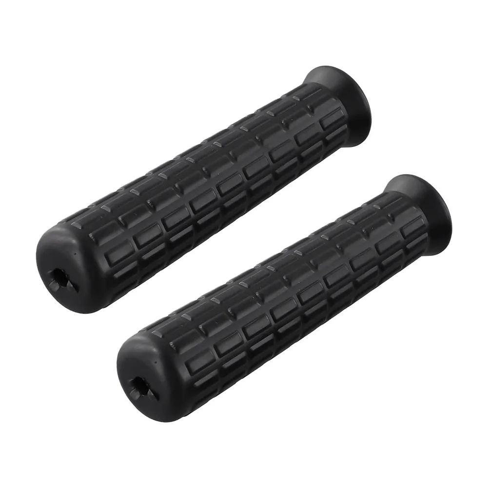 2pcs Rubber Handle Cover Wheelbarrow Handles Round Tubes Black Replacement Handles Easy Installation