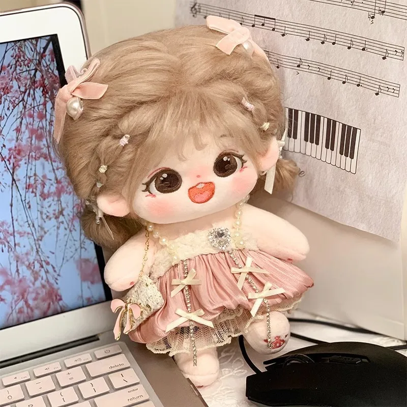 Mini Clothes for 20cm Baby Cotton Doll Dress Up Skirt Set 20cm Doll Clothes Outfit Lolita Skirt Doll Clothes Dolls Accessories