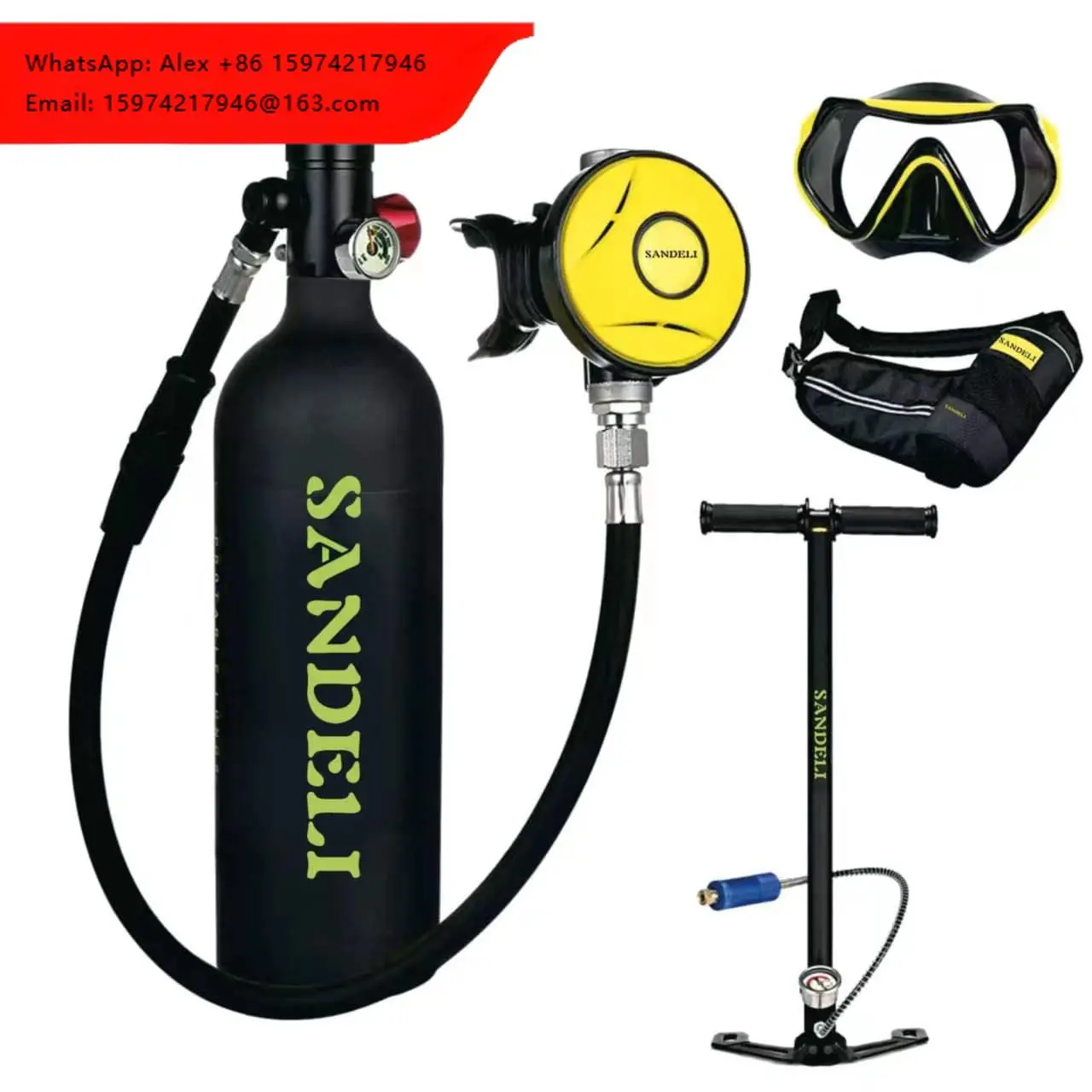 1L Factory Sale Oxygen Cylinder For Underwater Diving CE Oxygen Cylinder For Scuba Diving DOT Diving Cylinder
