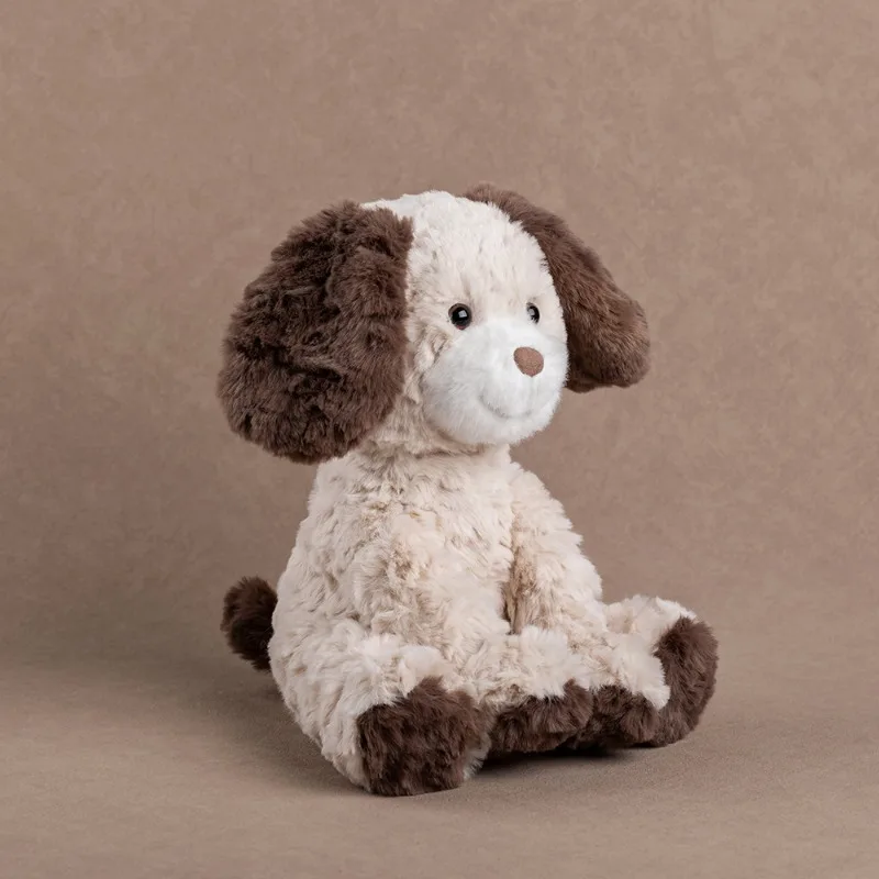 Beige Plush Dog Toy - Super Soft Stuffed Puppy for Soothing & Comfort, Kids Companion Animal & Gift