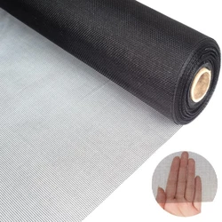 Easy to Cut Window Screen Replacement Adjustable Fiberglass Roll Screen DIY Perfect Replacement Screen for House Windows, Door,