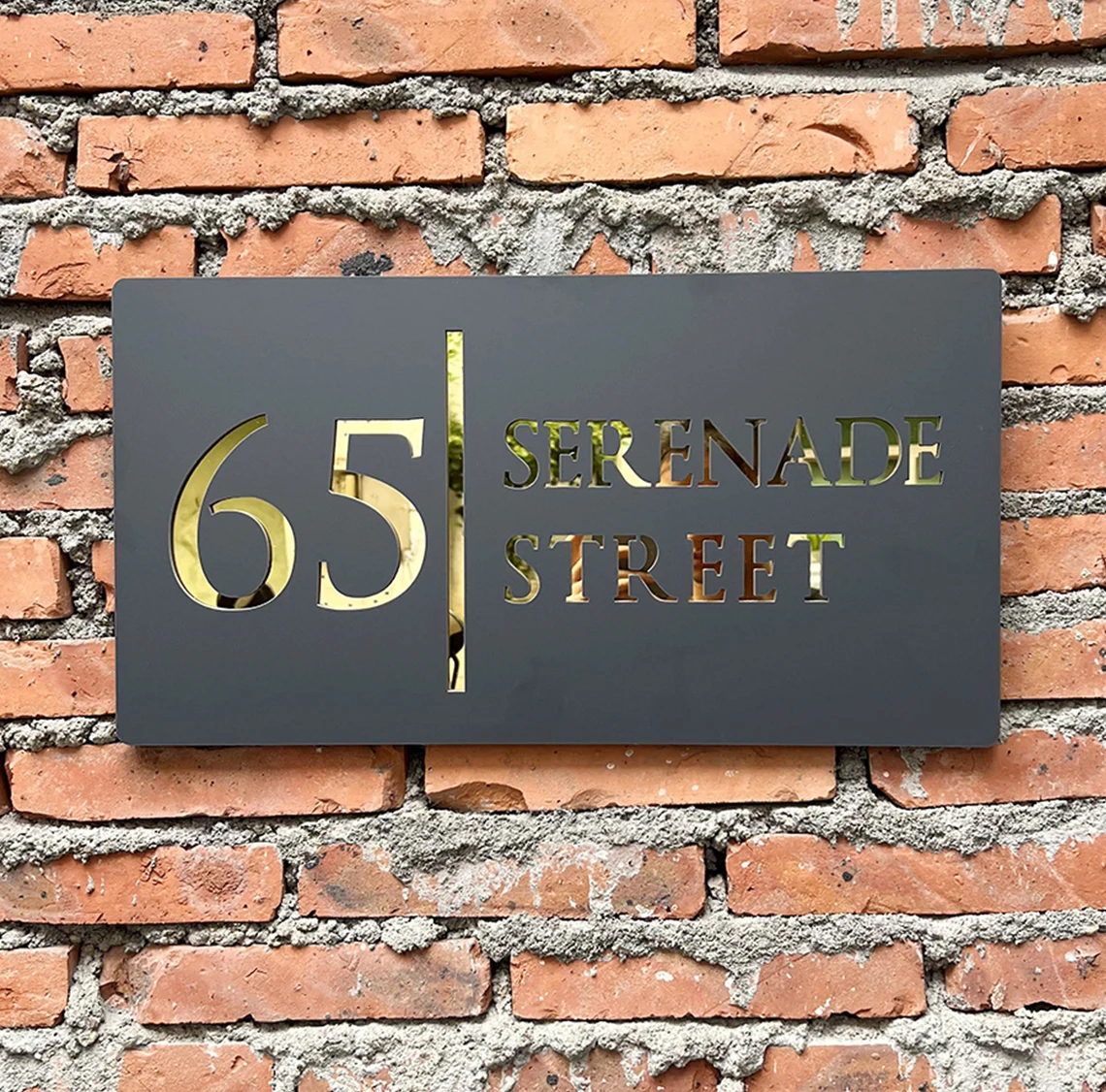 Personalized Outdoor House Plate 3D Laser Cutting Acrylic House Number Sign Customized Exterior House Number Home Hotel Plaque