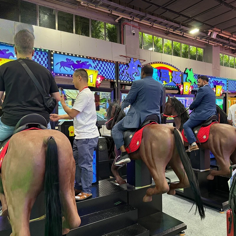 Coin Riding 2 Players Electric Arcade Horse Racing Game Console 1 Year Warranty 110V/220V