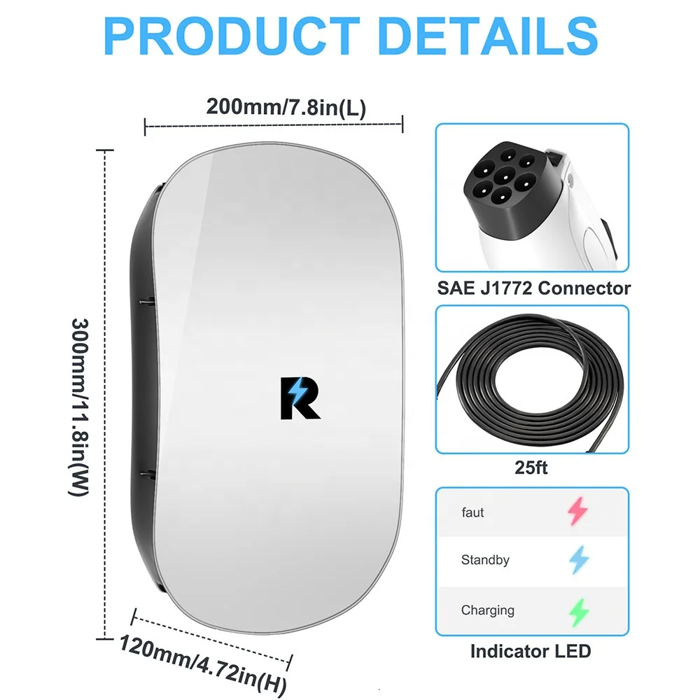 Runchengda-New Energy Vehicle Parts and Accessories, Carregador EV, 11kW, Gbt Carregador