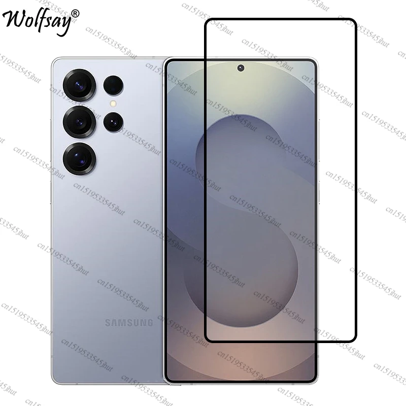 غطاء كامل من الزجاج المقسى لهاتف سامسونج جالاكسي S25 الترا واقي شاشة سامسونج S25 + S26 الترا الزجاج لهاتف سامسونج S25 الترا الزجاج