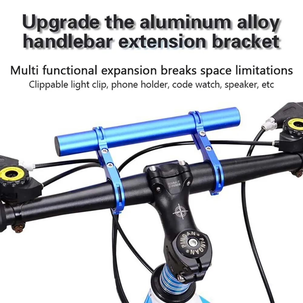 10/20/30cm Bicycle Handlebar Extended Bracket MTB Headlight Mount Extented Bar Road Mountain Bike Handlebar Extender Rack Parts