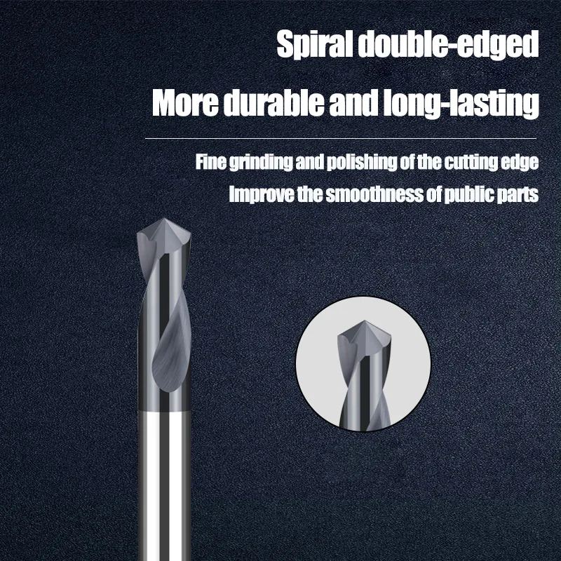 Carbide Spot Drill 60 90 120 Degree CNC Tools Location Center Bits 0.6 0.5-12MM Router Bit Milling Cutter Chamfer End Mill 100MM