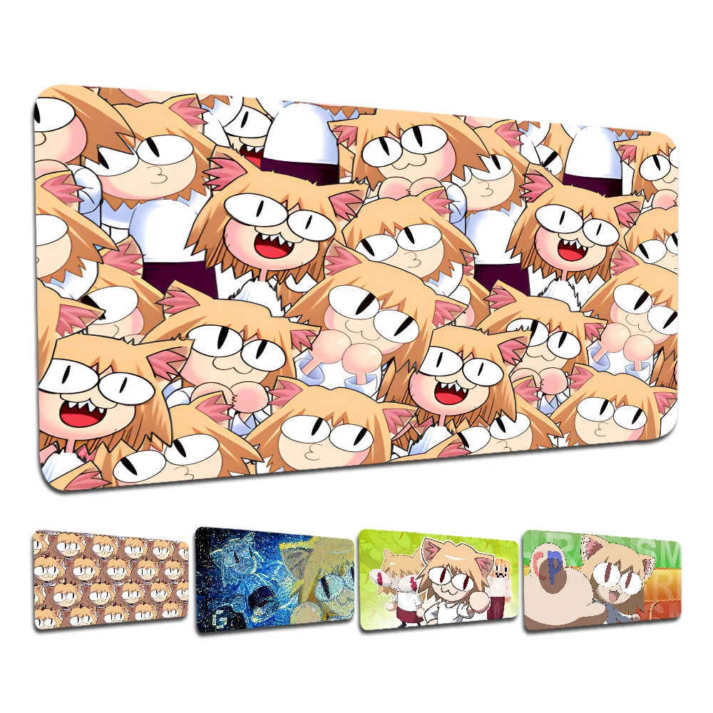 Anime Mouse Pad Large Neco-Arc In Stocked Laptop Gaming Mice Mousepad Size for large Edge Locking Game Keyboard Pad