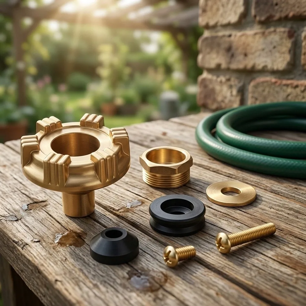 Frost-Free Wall Hydrant Repair Kit Brass Handle Replacement Parts For Outdoor Garden Water Faucet Plumbing Hardware Accessories