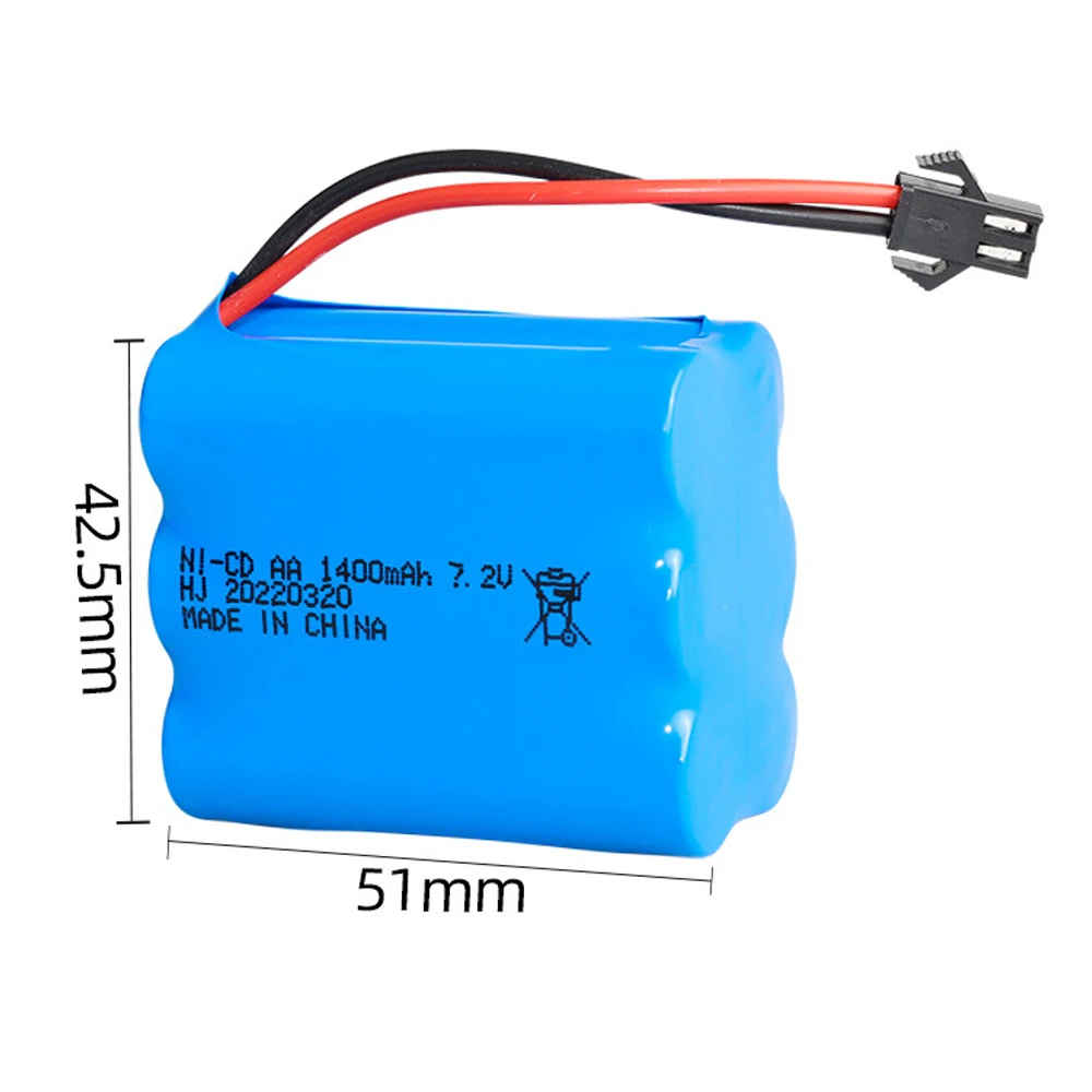 7.2 V 3500mah 1400mAh 700mAh batteria Ni-mh per telecomando elettrico barca giocattolo auto camion 7.2 V AA Ni-CD batteria SM/TAMIYA PLUG