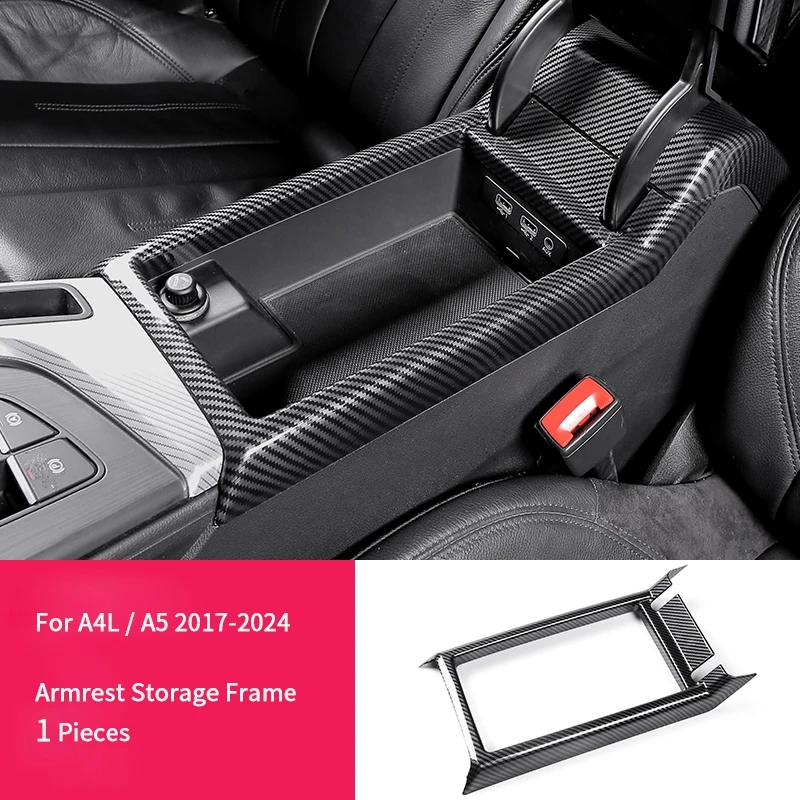Voor Audi A4L B9 Sedan A4 Allroad Avant S4 A5 S5 2017 2018 2019 2020 2021 2022 2023 2024 ABS Koolstofvezel Overlays Interieurbekleding