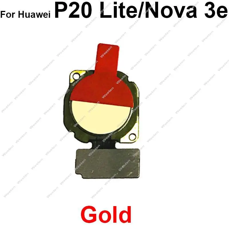 Home Button Fingerprint Sensor For Huawei P20 Lite Nova 3e Return Home Key Sensor Scanner Touch Connecting Flex Cable