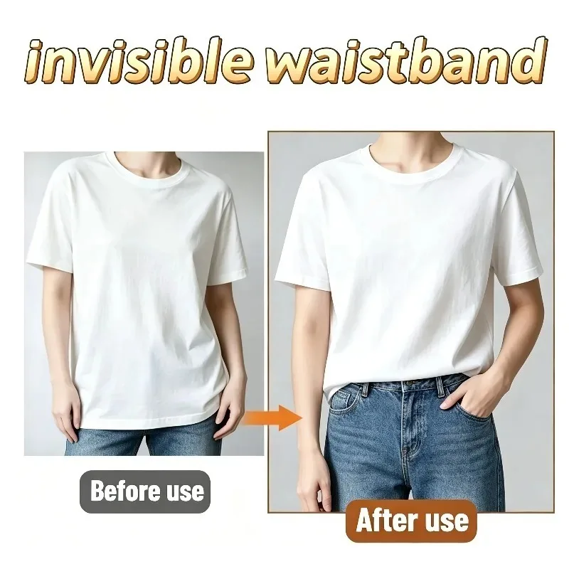 4PCS/Set (1 Strap+3 Buttons) Exquisite Lace Trimmed Hem Waistband Suitable for T-Shirts, Dresses, Shirts Shorten Clothing Length image 4
