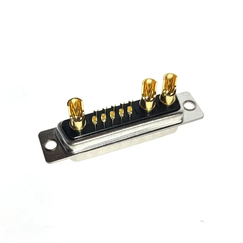DB Plug 13W3 30A Gold Plated Male / Female High Current Connector D-SUB Adapter Solder Type 13Pin Plug Socket Welding High Power