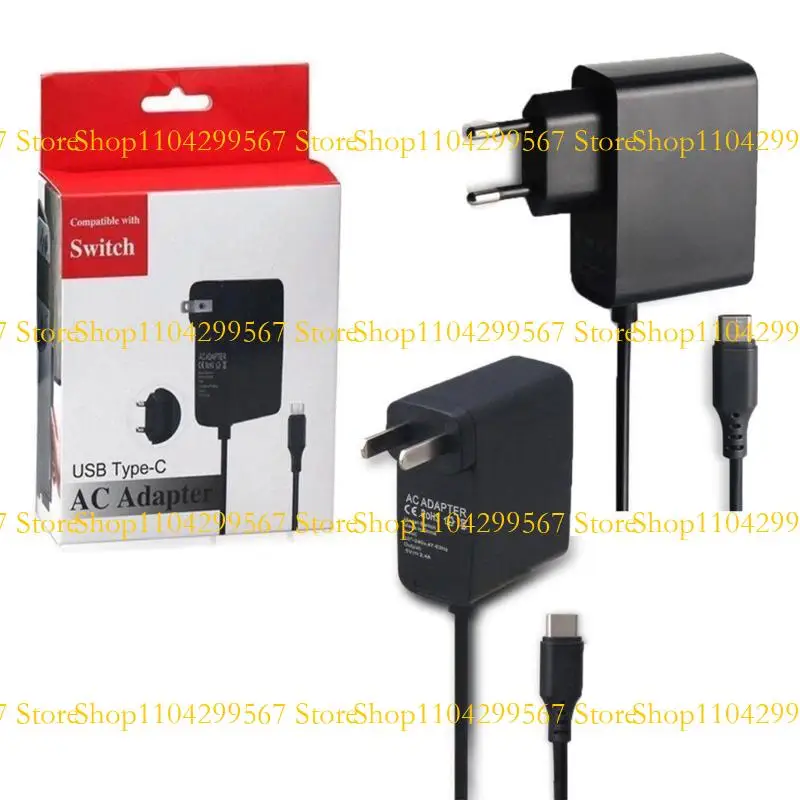 

CS1W Game Console AC Power Supply Adapter Type-C Socket for Switch Host
