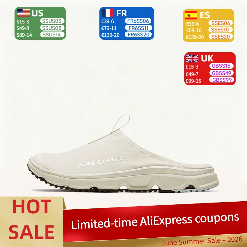 

Salomon Rx Slide 3.0 CANVAS: Comfortable, Minimalist, Versatile, and Stylish Slip-On Sandals for Men and Women in Beige 477581