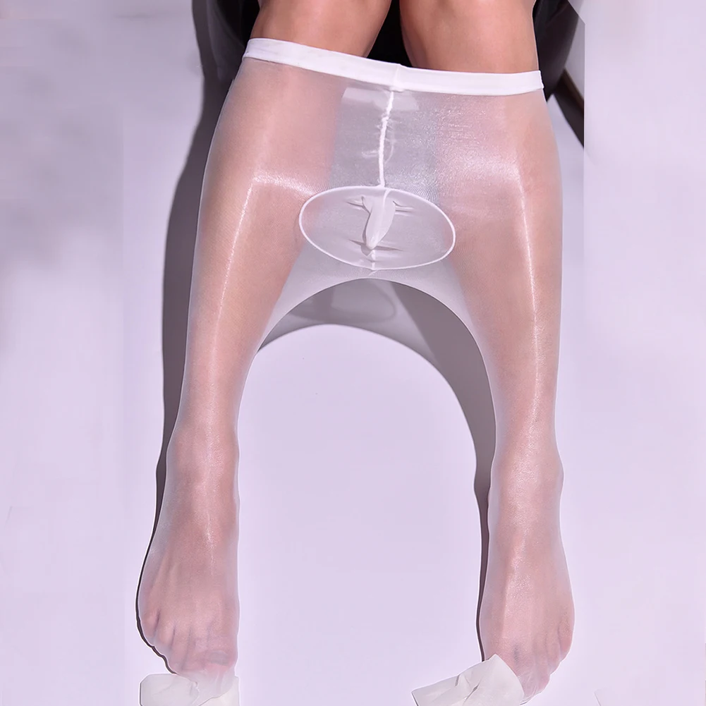 1 قطعة رجل الصيف مثير شير النفط لامعة جوارب طويلة جوارب سامسونج الجوارب الحقيبة مطاطا تنفس رجل طماق #2