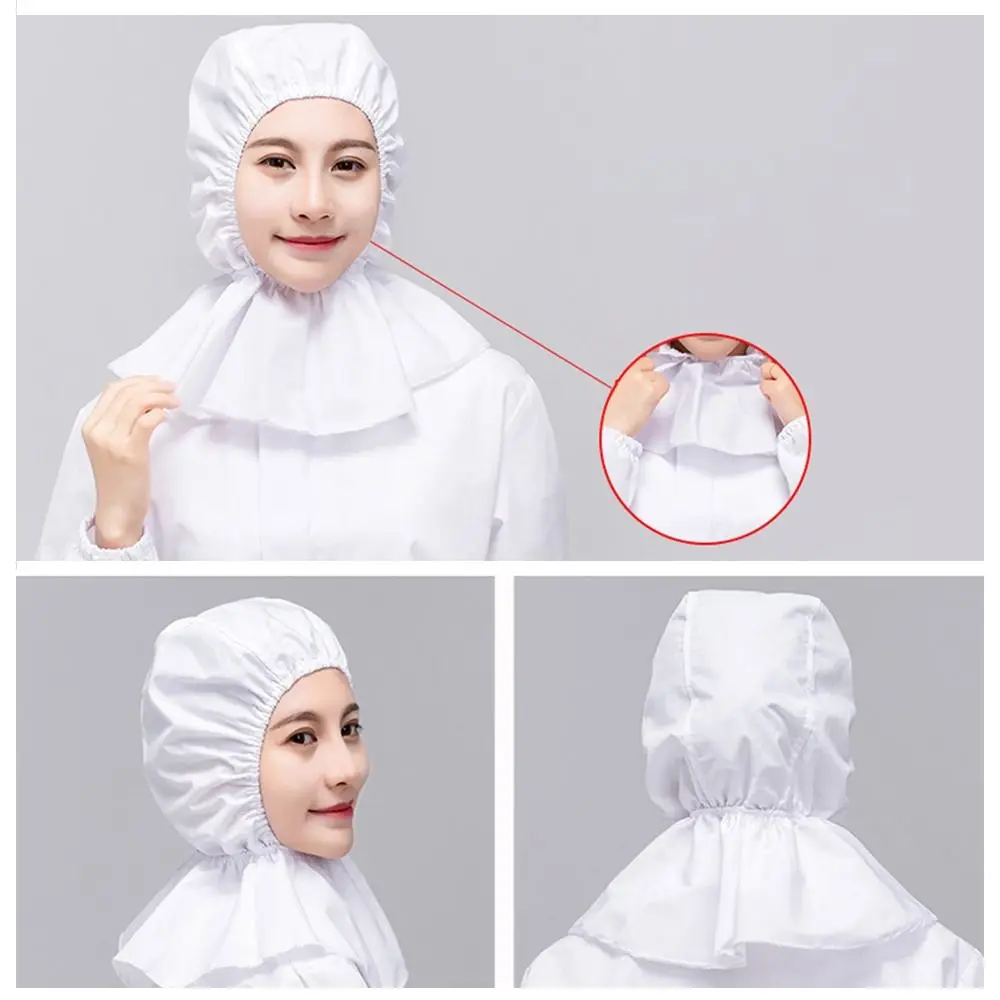 New Neck Protector Dust-free Shawl Hat Breathable Solid Color Dust Proof Cap Work Cap Women Men