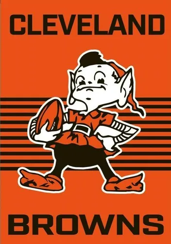 CLEVELAND BROWNS EXCLUSIVE DOUBLE SIDED GARDEN FLAG 12