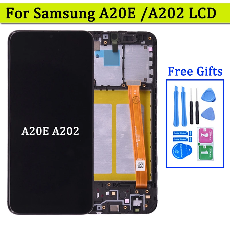 For Samsung A20e LCD Display with Touch Screen Digitizer Assembly A202 A202F Replace For SAMSUNG A20e LCD Screen