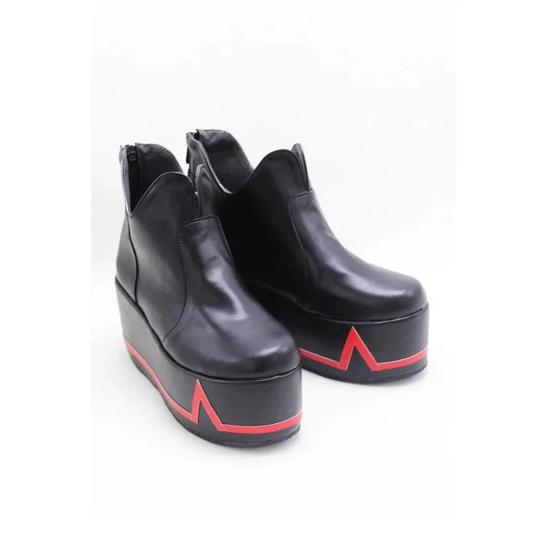 EVA 코스프레 부츠 아야나미 레이 코스프레 신발 PU 가죽 신발 할로윈 카니발 소품 맞춤 제작