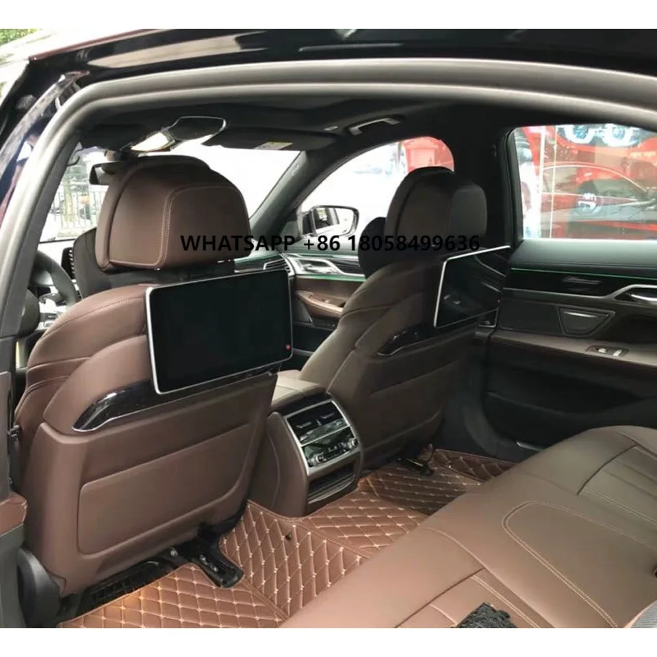 

2024 New Android 12 Car Headrest Monitors Rear Seats Screen Video Player for BW Series 7 5 F10 F11 G12 F02 X5 F15 X6 F16 F86