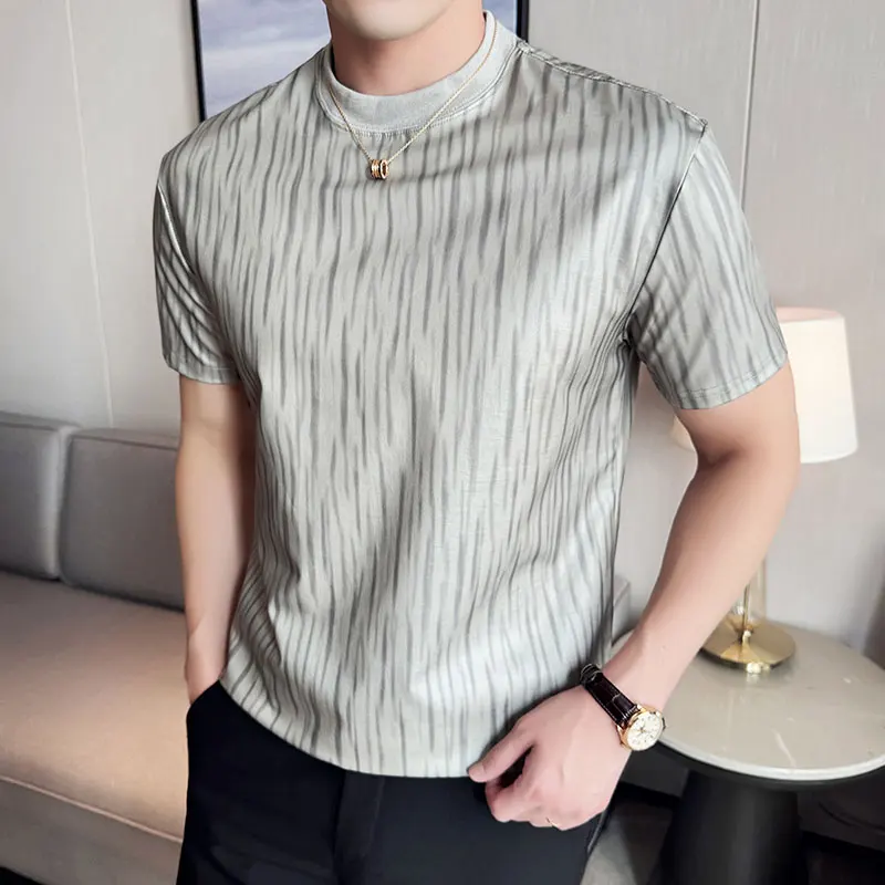 dress t shirts mens Men's Classic Dress T