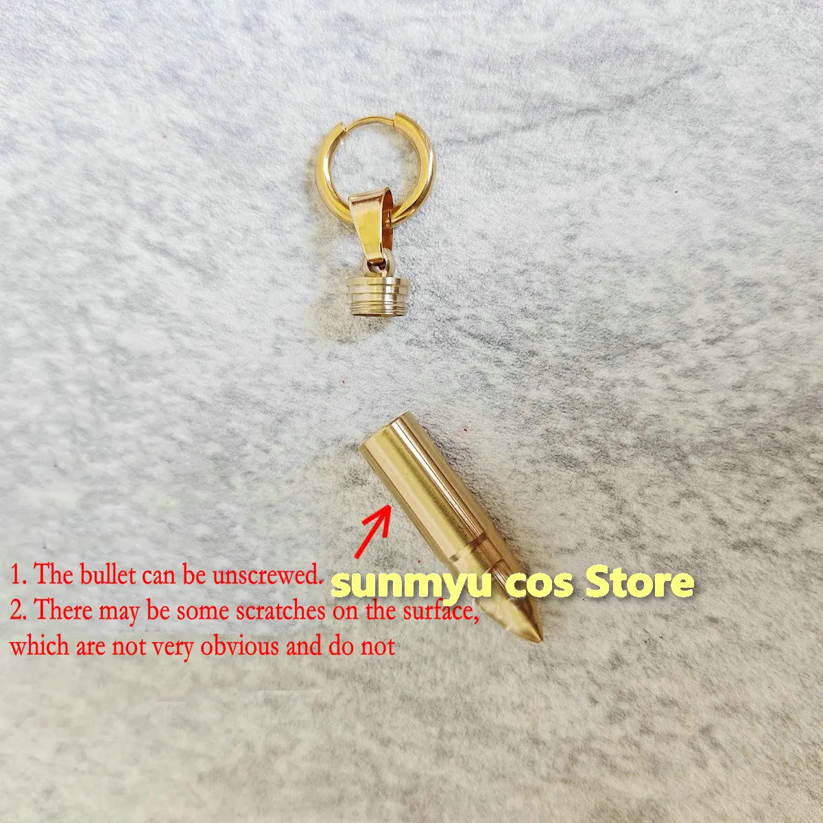 Honkai Star Rail Boothill Cosplay accesorio Boothill pendientes Earclips