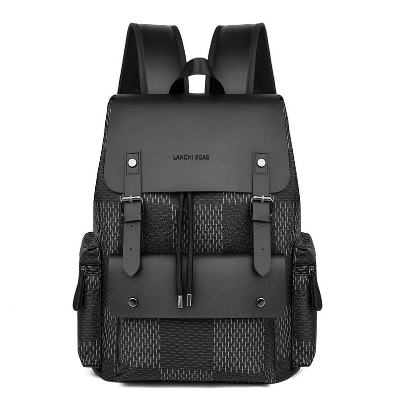 New Fashion Glossy Solid PU Youth Backpacks Versatile Hasp Portable Backpacks for Women High Quality Large Capacity School Bags