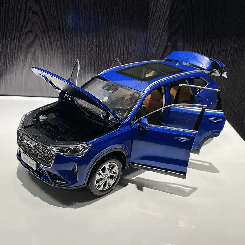 HAVAL H6 Third Generation Alloy Car Model, Desktop Decoration, Adult Gift, Blue and Red, 2021, 1: 18