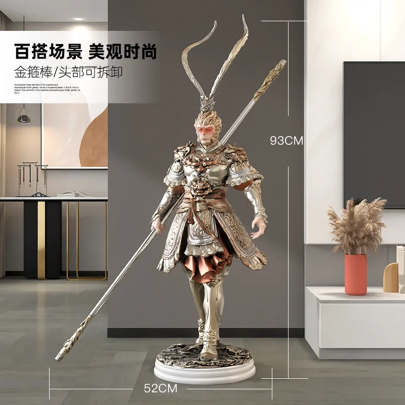 مكافحة القتال من بوذا صن وو كونغ تشيتيان زخرفة أرضية المريمية العظيمة مدخل غرفة المعيشة ديكور المنزل الحرف اليدوية