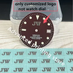 custom dial stickers gold metal transfer silver label small brand mini 3d logo 28.5mm customized name self-adhesive logo
