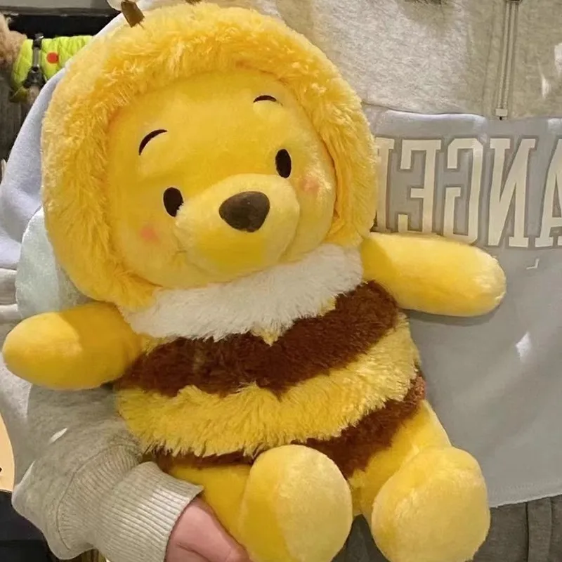

1pc 25cm/9.84in Bee Pooh Bear Doll Cute Pooh Bear Doll Plush Toy Birthday Gift for Girls
